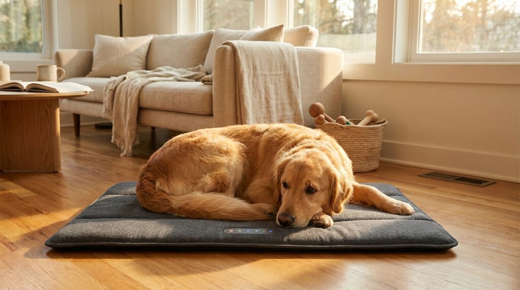 Golden Retriever resting